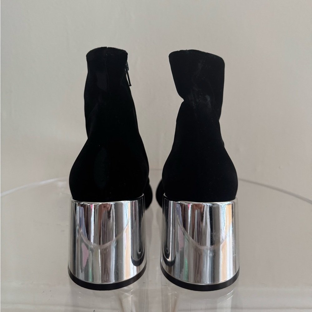 Maison Margiela MM6 Velvet Silver boots black 39 - Picture 4 of 16
